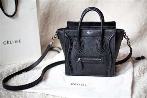 celine black nano price|celine black handbags.